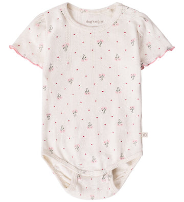That's Mine Romper s/s - Noos - Greta - Blooming Love - Thats Mine - 56 - Rompers Korte Mouw