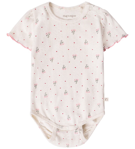 That's Mine Romper s/s - Noos - Greta - Blooming Love - Thats Mine - 56 - Rompers Korte Mouw
