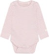Fixoni Romper l/s - Rib - Gebleekt Mauve - Fixoni - 2 jaar (92) - Rompers Lange Mouw