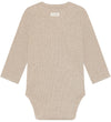 Fixoni Romper l/s - Rib - Pure Kasjmier Melange - Fixoni - 1½ jaar (86) - Rompers Lange Mouw