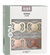 BIBS Supreme+ Fopspenen - Maat 2 - 4-pack - Symmetrisch - Blush/ - BIBS - 6-18 mnd - Fopspenen