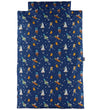Nørgaard Madsens Beddengoed - Baby - Blauw m. Ruimteraketten - Nørgaard Madsens - Baby - Beddengoed - Baby