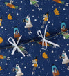 Nørgaard Madsens Beddengoed - Baby - Blauw m. Ruimteraketten - Nørgaard Madsens - Baby - Beddengoed - Baby