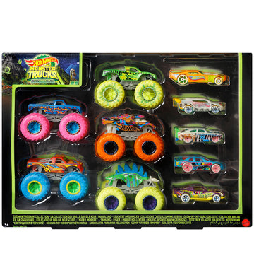 Hot Wheels Auto´s - 10-pack - Glow In The Dark - Hot Wheels - OneSize - Auto´s