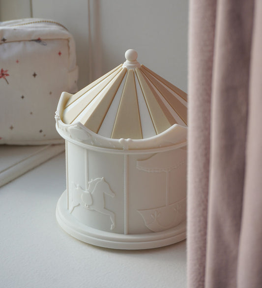 Cam Cam Nachtlamp - 13x15 cm - Carrousel - Gebroken wit - Cam Cam - OneSize - Nachtlampen