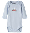Name It Rompers l/s - Noos - NbmBody - 3-pack - Grey Melange/W/C - Name It - 2 jaar (92) - Rompers Lange Mouw