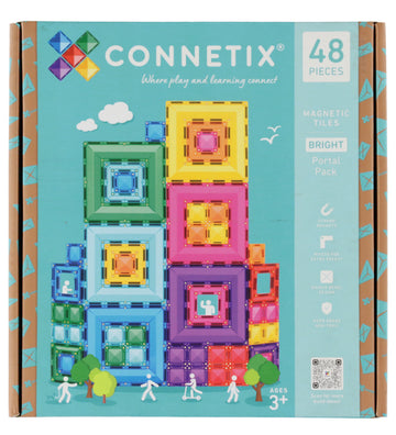 Connetix Magneetset - 48 Onderdelen - Bright Portal-pakket - Connetix - OneSize - Magnetisch speelgoed