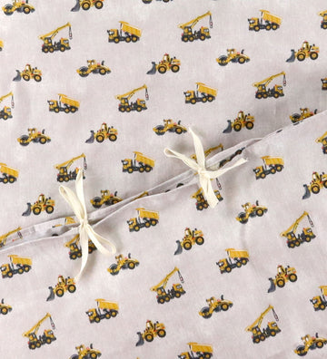 Nørgaard Madsens Beddengoed - Baby - Beige m. Werkmachines - Nørgaard Madsens - Baby - Beddengoed - Baby