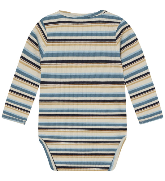 Minymo Romper - Rib - Maansteen - Minymo - 1½ jaar (86) - Rompers Lange Mouw