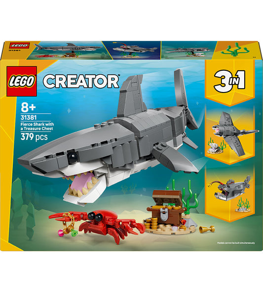 LEGO® Creator - Gevaarlijke haai met schatkist 31381 - 379 Onder - LEGO® - OneSize - Blokken