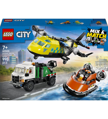 LEGO® City - Remix - Vlucht, Servicebus en hovercraft 60505 - 99 - LEGO® - OneSize - Blokken