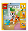 LEGO® Creator - Oranje Cat 30714 - 3-in-1 - 79 Onderdelen - LEGO® - OneSize - Blokken