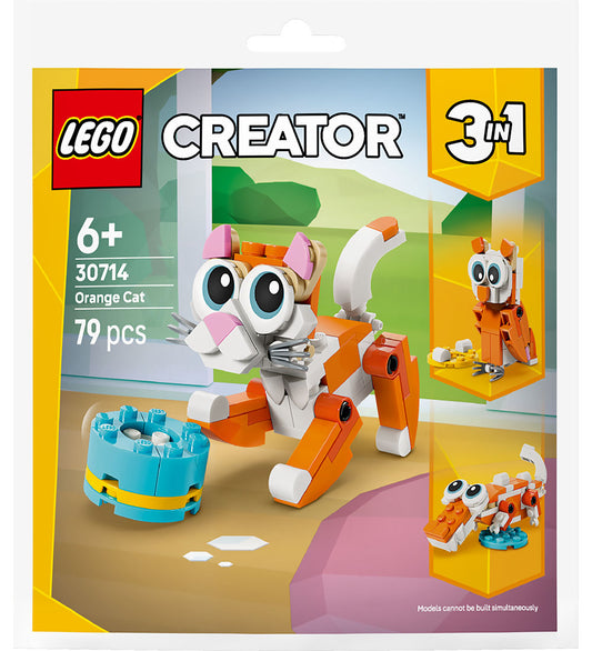 LEGO® Creator - Oranje Cat 30714 - 3-in-1 - 79 Onderdelen - LEGO® - OneSize - Blokken