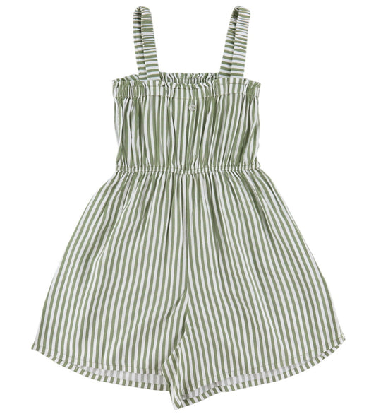 Roxy Jumpsuit - Viscose - Playa Baby Gedrukt - Groen/Wit - Roxy - 12 jaar (152) - Jumpsuits