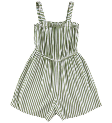 Roxy Jumpsuit - Viscose - Playa Baby Gedrukt - Groen/Wit - Roxy - 8 jaar (128) - Jumpsuits