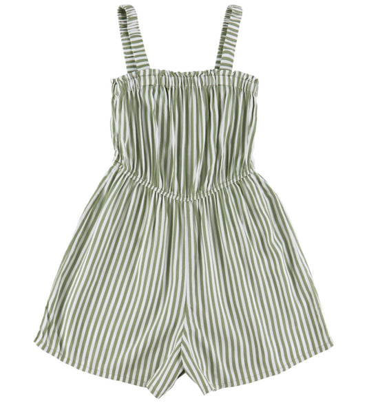 Roxy Jumpsuit - Viscose - Playa Baby Gedrukt - Groen/Wit - Roxy - 8 jaar (128) - Jumpsuits