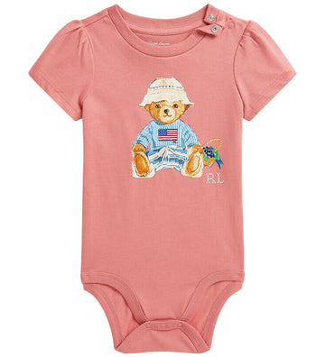 Polo Ralph Lauren Romper s/s - Desert Rose - Polo Ralph Lauren - 68 - Rompers Korte Mouw