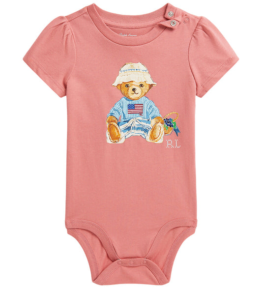 Polo Ralph Lauren Romper s/s - Desert Rose - Polo Ralph Lauren - 68 - Rompers Korte Mouw