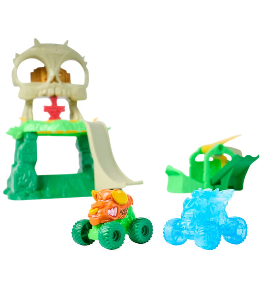 Monster Jam Racebaan - Mini Jams - Crash 'N Crumble Jungle - Monster Jam - OneSize - Racebanen