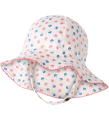 MarMar Zonnehoed - UV40+ - Alba Splash Lang - Mini Flower - MarMar - 44-46 cm - Zwemhoedjes