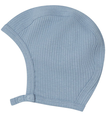 MarMar Babymuts - Rib - Katoen/Modaal - Hoody - Blue Iris - MarMar - 62 - Babymutsen