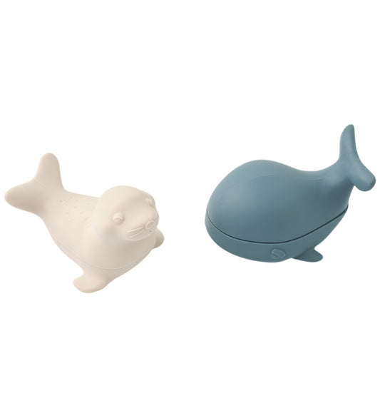 Liewood Badspeelgoed - Silicone - Duncan - Whale Blue/Sandy - Liewood - OneSize - Badspeelgoed