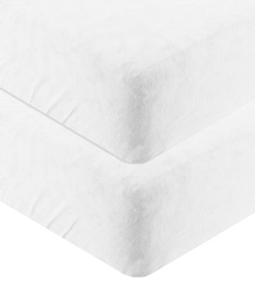Sebra Lakens - 2-pack - Junior - 70x160 cm - Wit - Sebra - OneSize - Hoeslaken