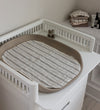 Sebra Verschoonmatje - 2-pack - Mousseline - Cream Stripe - Sebra - OneSize - Verschoonmatjes