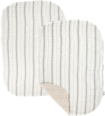 Sebra Verschoonmatje - 2-pack - Mousseline - Cream Stripe - Sebra - OneSize - Verschoonmatjes
