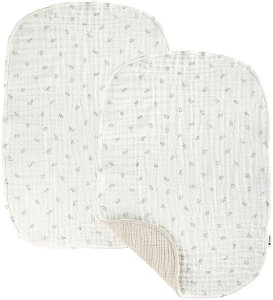 Sebra Verschoonmatje - 2-pack - Mousseline - Sophora-bladeren - Sebra - OneSize - Verschoonmatjes