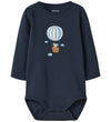 Name It Romper l/s - NbmBeen - Navy Blazer - Name It - 62 - Rompers Lange Mouw