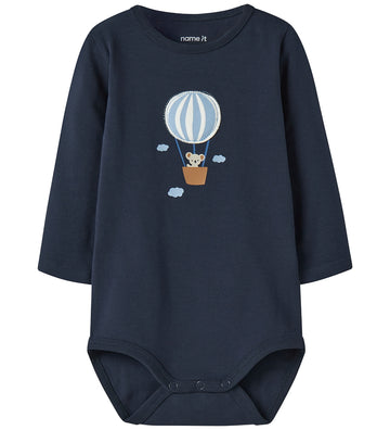 Name It Romper l/s - NbmBeen - Navy Blazer - Name It - 62 - Rompers Lange Mouw