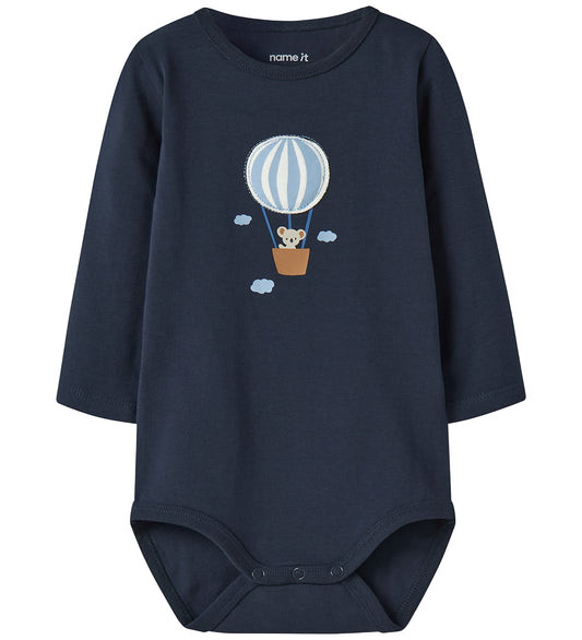 Name It Romper l/s - NbmBeen - Navy Blazer - Name It - 62 - Rompers Lange Mouw