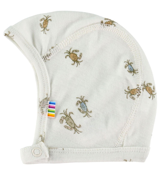 Joha Babymuts - Wol/Zijde - Off White m. Krabben - Joha - 41 cm - Babymutsen