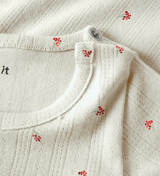 Name It Romper l/s - NbfBerries - Peyote Melange - Name It - 1½ jaar (86) - Rompers Lange Mouw