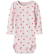 Name It Romper l/s - NbfBheart - Wieg Roze - Name It - 50 - Rompers Lange Mouw