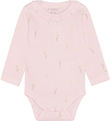 Fixoni Romper l/s - Rib - Potpourri - Fixoni - 1½ jaar (86) - Rompers Lange Mouw