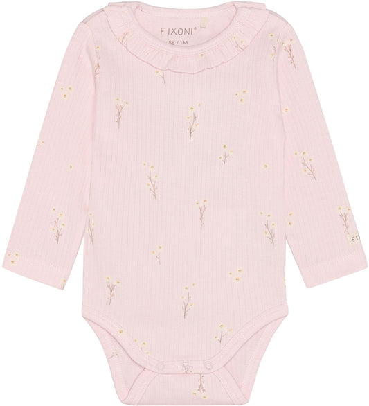 Fixoni Romper l/s - Rib - Potpourri - Fixoni - 1½ jaar (86) - Rompers Lange Mouw