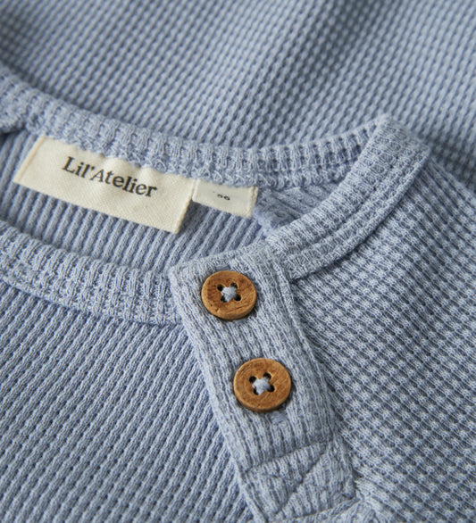 Lil' Atelier Romper l/s - NbmBalto - Zen Blue - Lil Atelier - 62 - Rompers Lange Mouw
