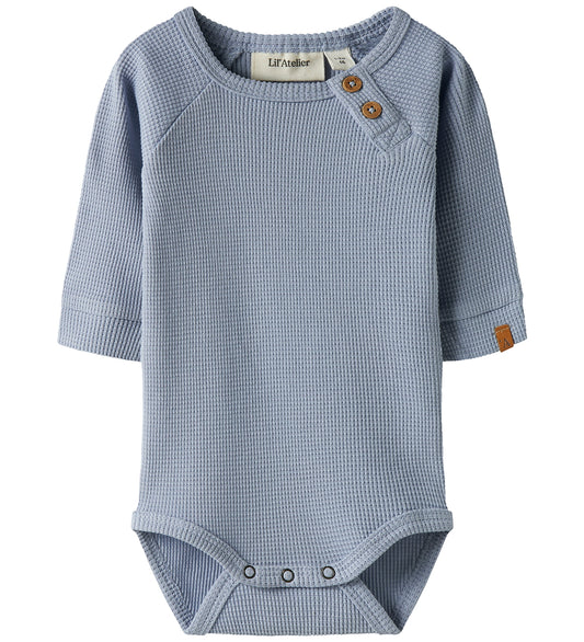 Lil' Atelier Romper l/s - NbmBalto - Zen Blue - Lil Atelier - 62 - Rompers Lange Mouw