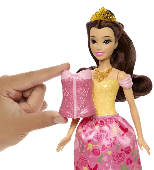 Disney Princess Pop - 2-in-1 - 31 cm - Verhalen vertellen Belle - Disney Princess - OneSize - Poppen