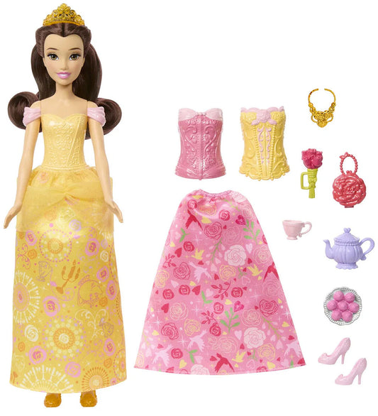 Disney Princess Pop - 2-in-1 - 31 cm - Verhalen vertellen Belle - Disney Princess - OneSize - Poppen