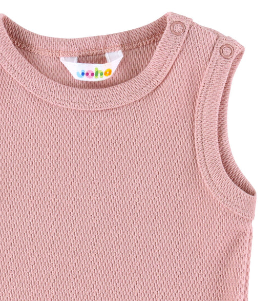 Joha Romper mouwloos - Roze - Joha - 70 - Rompers Mouwloos