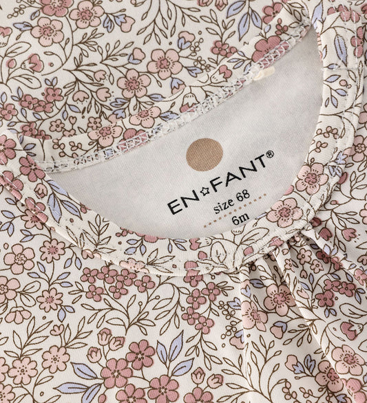 En Fant Romper l/s - Eierpunch m. Bloemen - En Fant - 68 - Rompers Lange Mouw