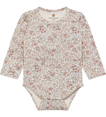 En Fant Romper l/s - Eierpunch m. Bloemen - En Fant - 68 - Rompers Lange Mouw