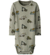 Name It Romper L/s - NbmBasil - Gedroogd Sage - Name It - 62 - Rompers Lange Mouw