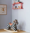 Kids Concept Schommelpaard - Mio - Wit/Zwart/Bruin - Kids Concept - OneSize - Schommelpaarden