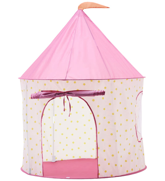 Kids Concept Speeltent - 100x130 cm - Roze m. Stippen - Kids Concept - OneSize - Speeltenten