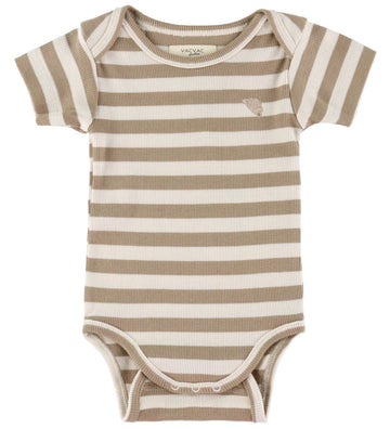 VACVAC Romper s/s - Rib - Carlet - Montoy-strepen - VACVAC - 1-1½ jaar (80-86) - Rompers Korte Mouw