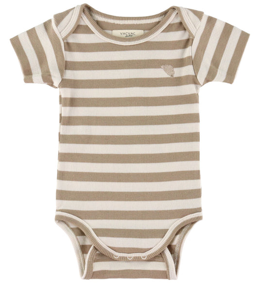 VACVAC Romper s/s - Rib - Carlet - Montoy-strepen - VACVAC - 1-1½ jaar (80-86) - Rompers Korte Mouw